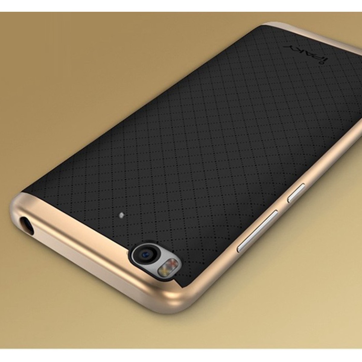 Funda Tipo Neo Hybrid (Pc+Tpu) Negra / Dorada para Xiaomi Mi 5S