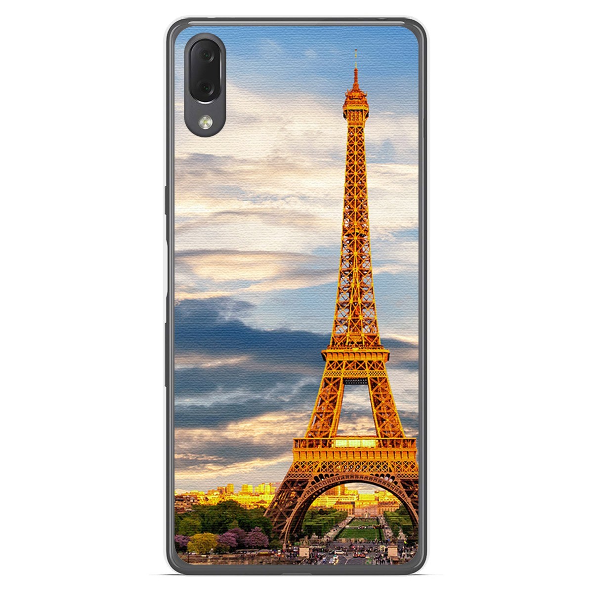 Funda Gel Tpu para Sony Xperia L3 diseño Paris Dibujos