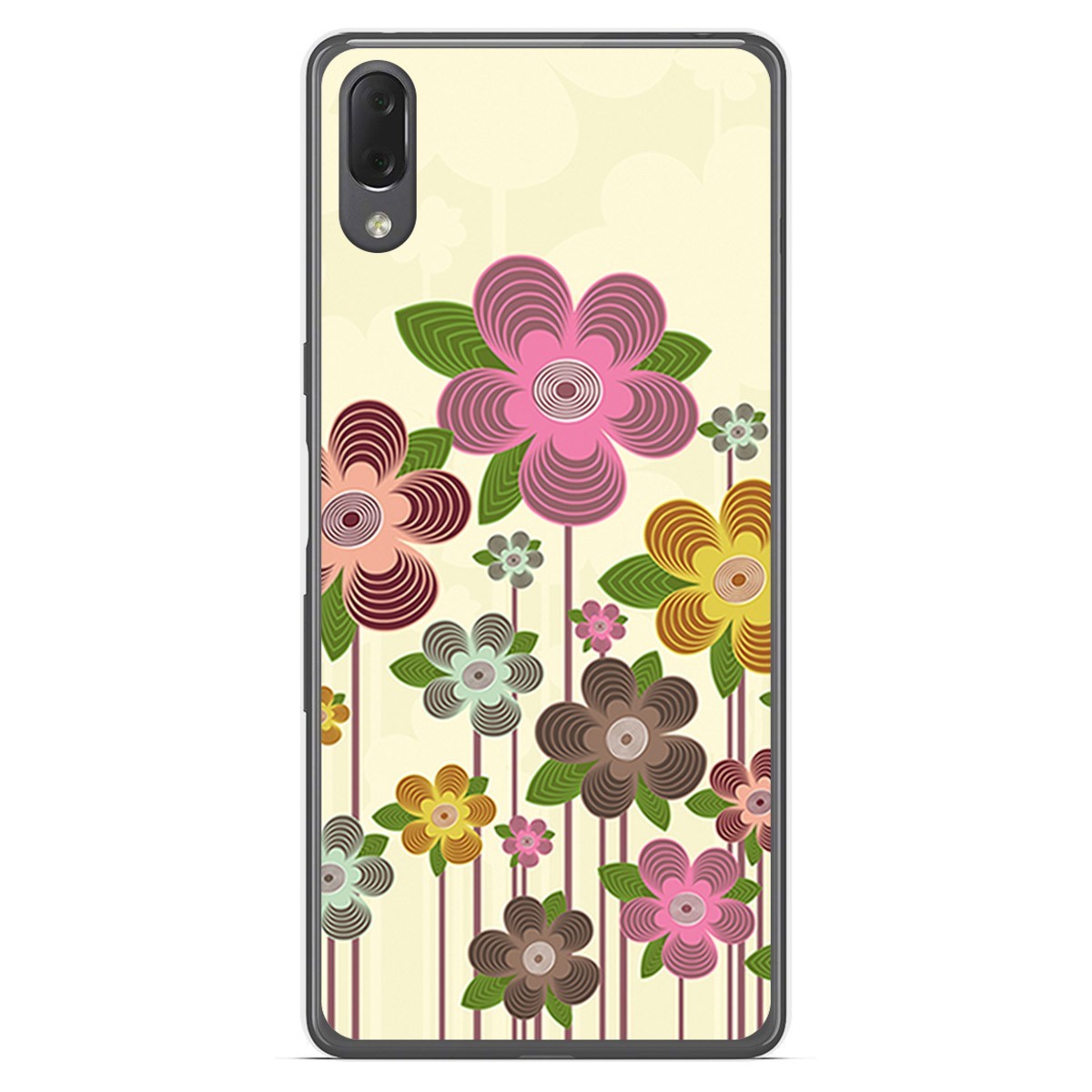 Funda Gel Tpu para Sony Xperia L3 diseño Primavera En Flor Dibujos