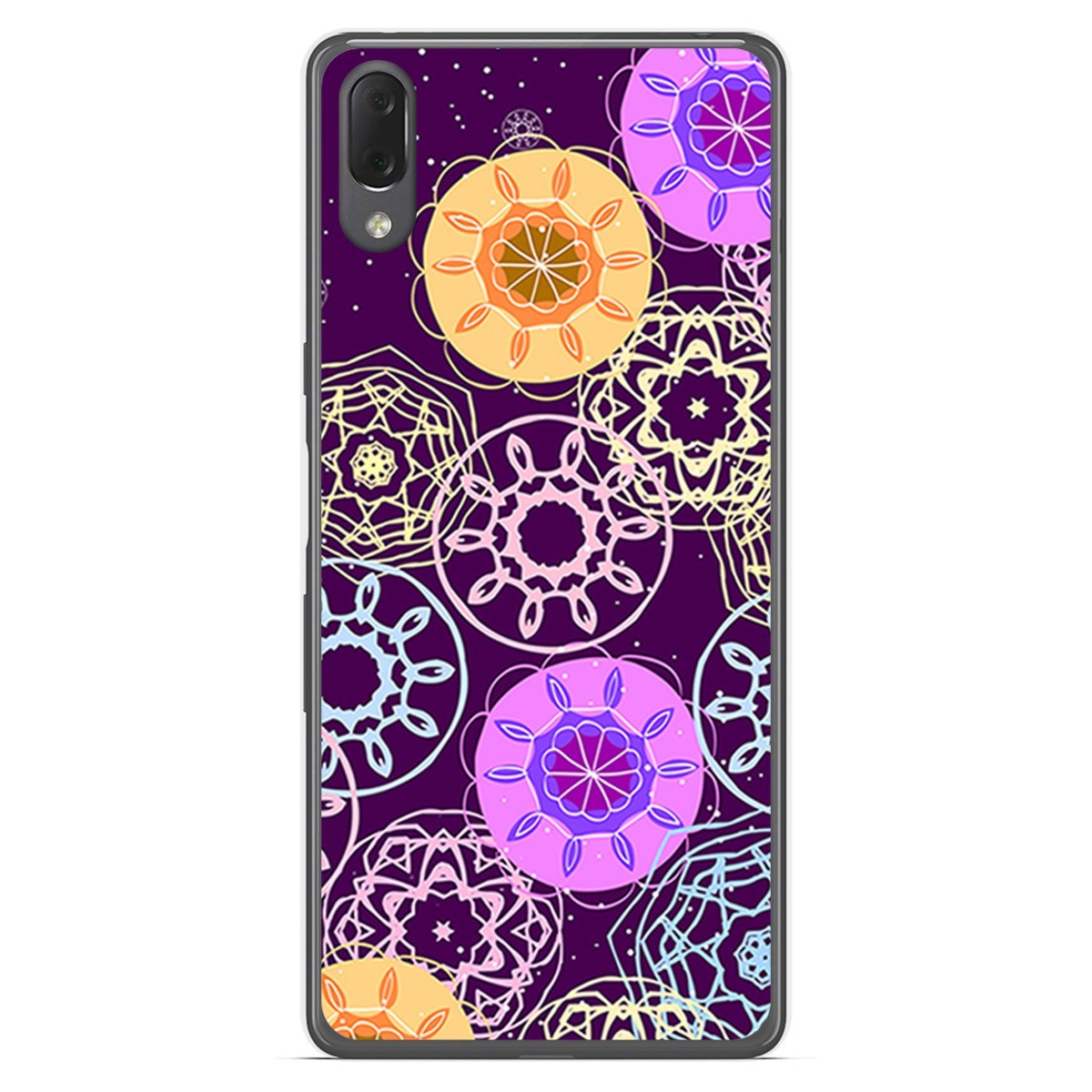 Funda Gel Tpu para Sony Xperia L3 diseño Radial Dibujos