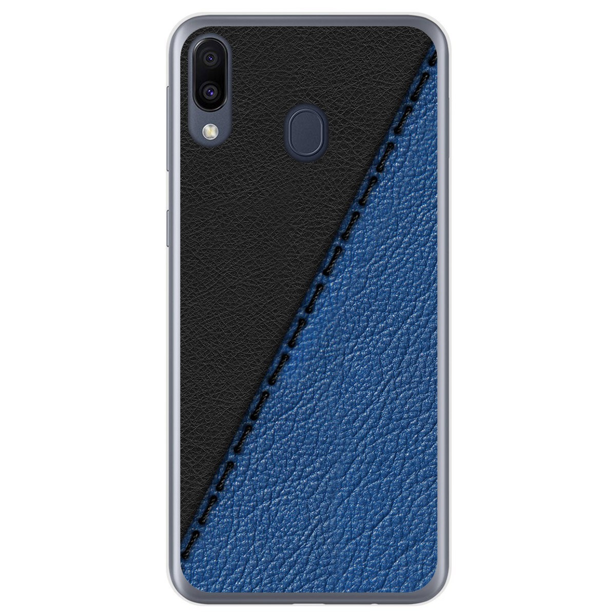 Funda Gel Tpu para Samsung Galaxy M20 diseño Cuero 02 Dibujos