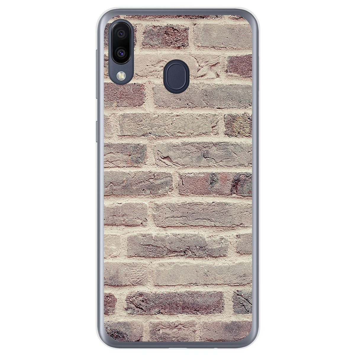 Funda Gel Tpu para Samsung Galaxy M20 diseño Ladrillo 01 Dibujos