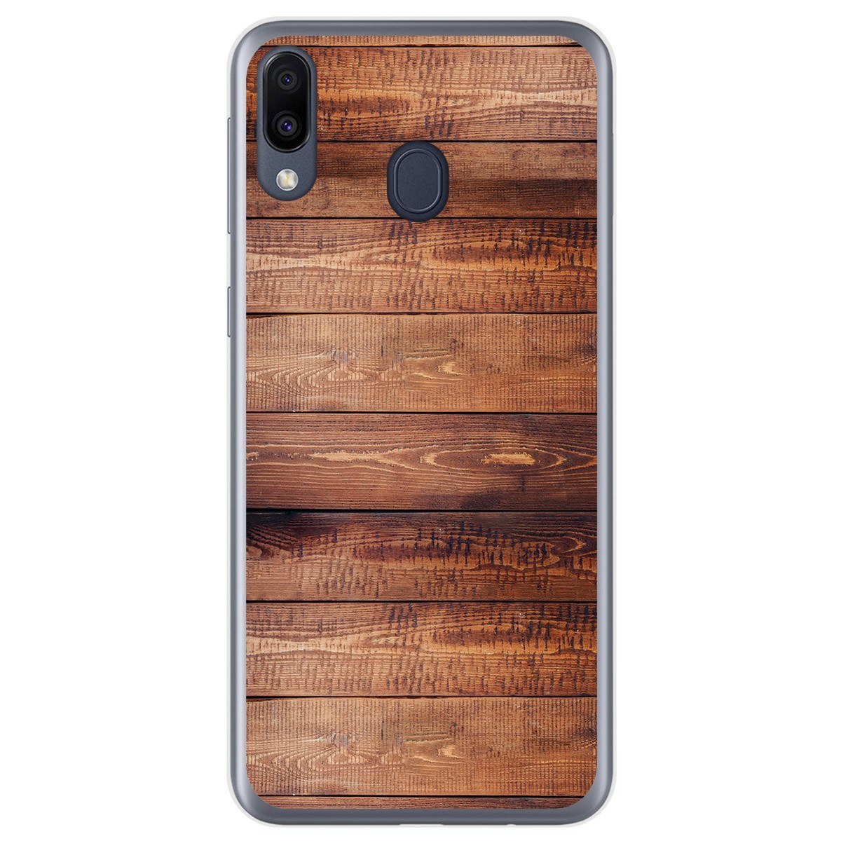 Funda Gel Tpu para Samsung Galaxy M20 diseño Madera 02 Dibujos