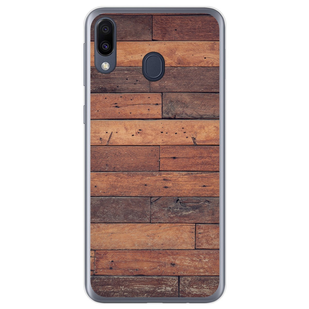 Funda Gel Tpu para Samsung Galaxy M20 diseño Madera 03 Dibujos