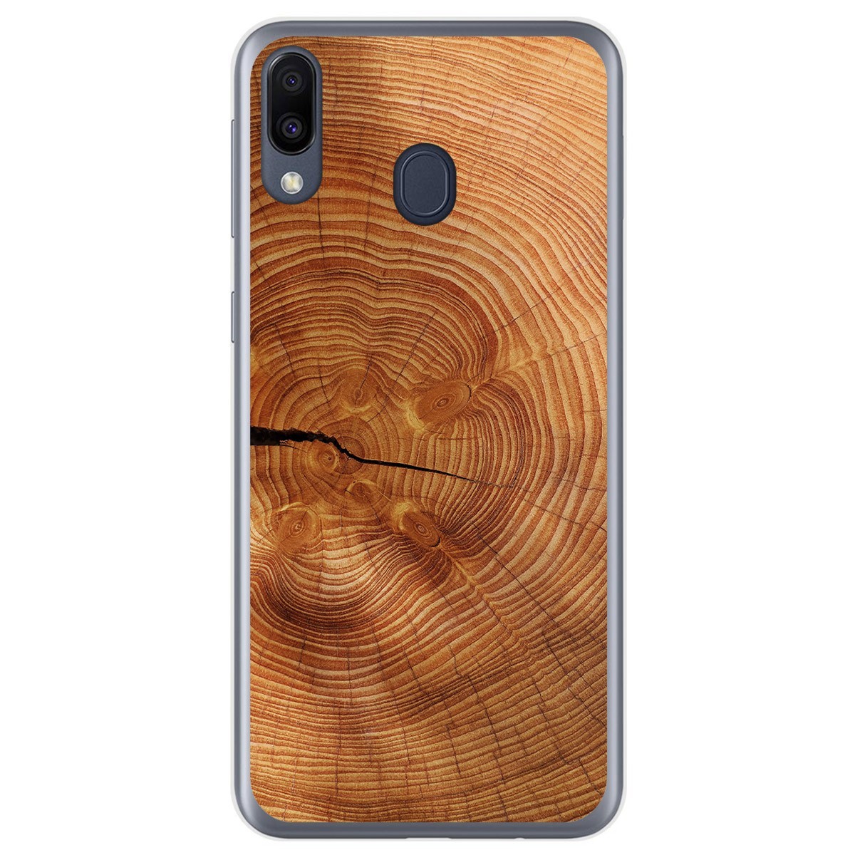 Funda Gel Tpu para Samsung Galaxy M20 diseño Madera 04 Dibujos