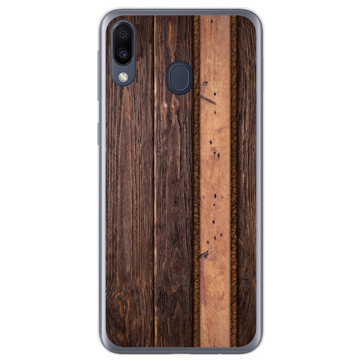 Funda Gel Tpu para Samsung Galaxy M20 diseño Madera 05 Dibujos