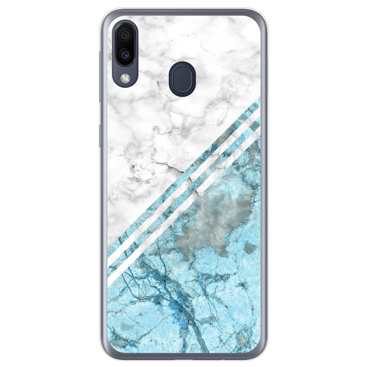 Funda Gel Tpu para Samsung Galaxy M20 diseño Mármol 02 Dibujos