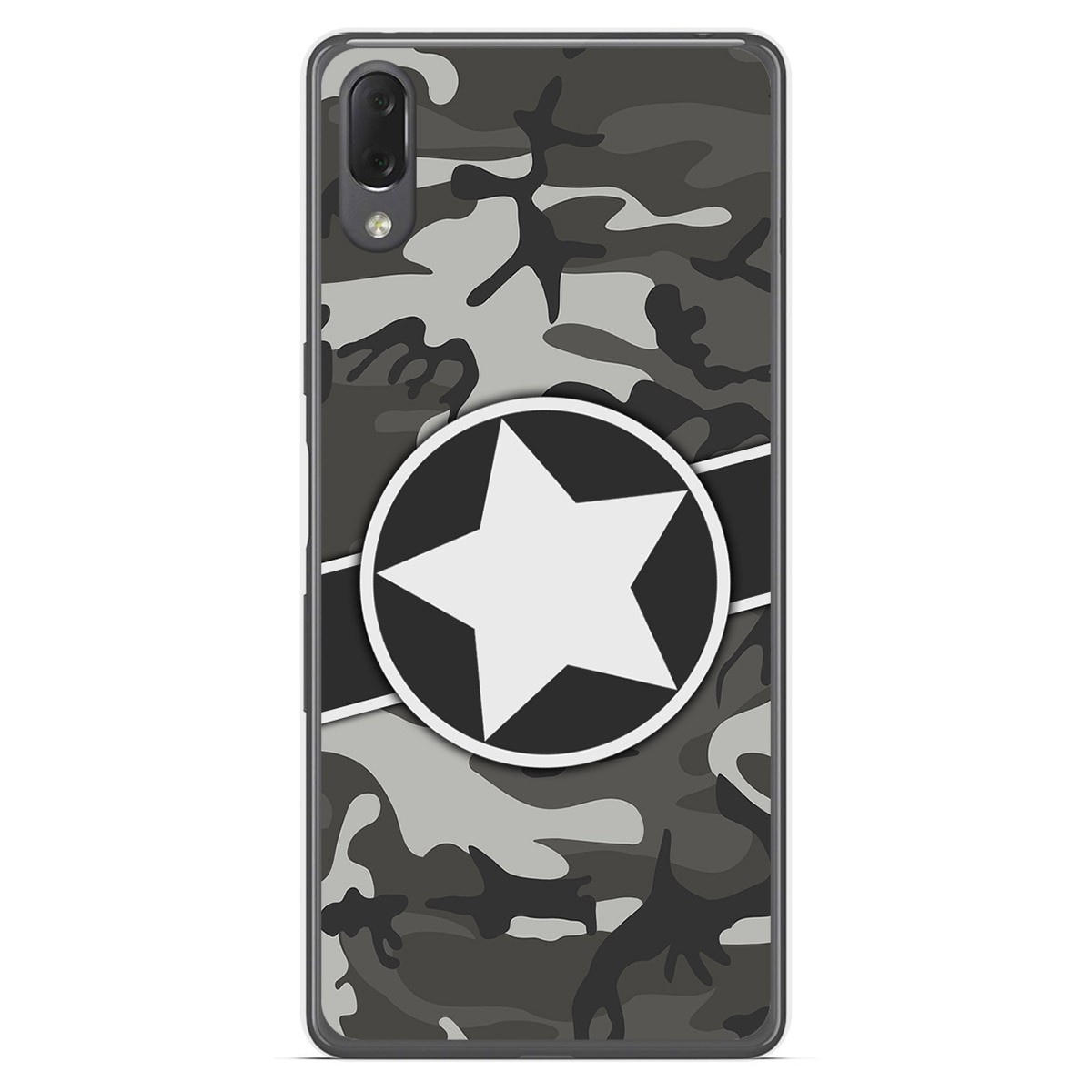 Funda Gel Tpu para Sony Xperia L3 diseño Camuflaje 02 Dibujos
