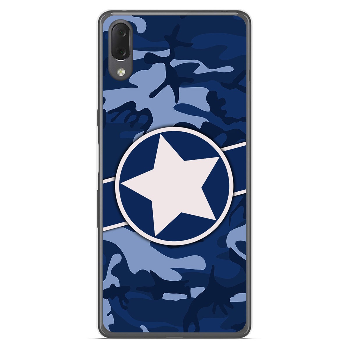 Funda Gel Tpu para Sony Xperia L3 diseño Camuflaje 03 Dibujos