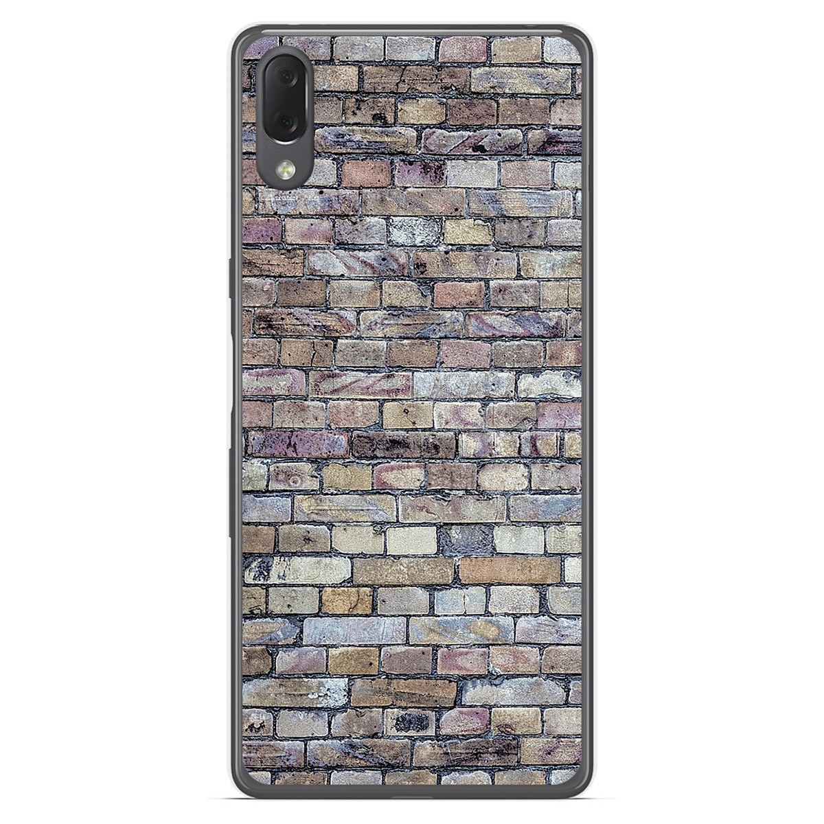 Funda Gel Tpu para Sony Xperia L3 diseño Ladrillo 02 Dibujos