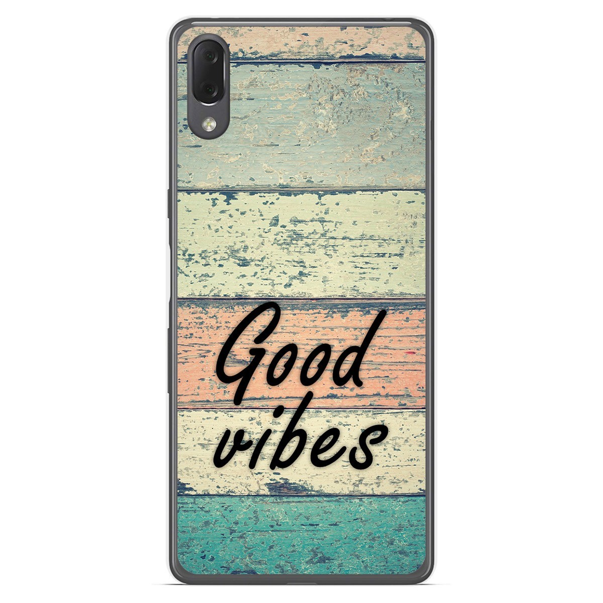 Funda Gel Tpu para Sony Xperia L3 diseño Madera 01 Dibujos