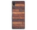 Funda Gel Tpu para Sony Xperia L3 diseño Madera 03 Dibujos