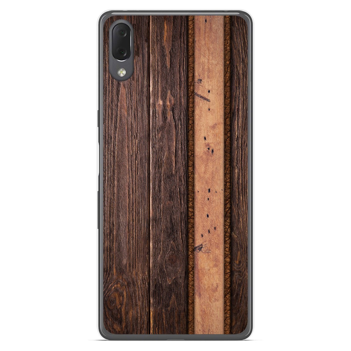 Funda Gel Tpu para Sony Xperia L3 diseño Madera 05 Dibujos