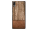 Funda Gel Tpu para Sony Xperia L3 diseño Madera 09 Dibujos