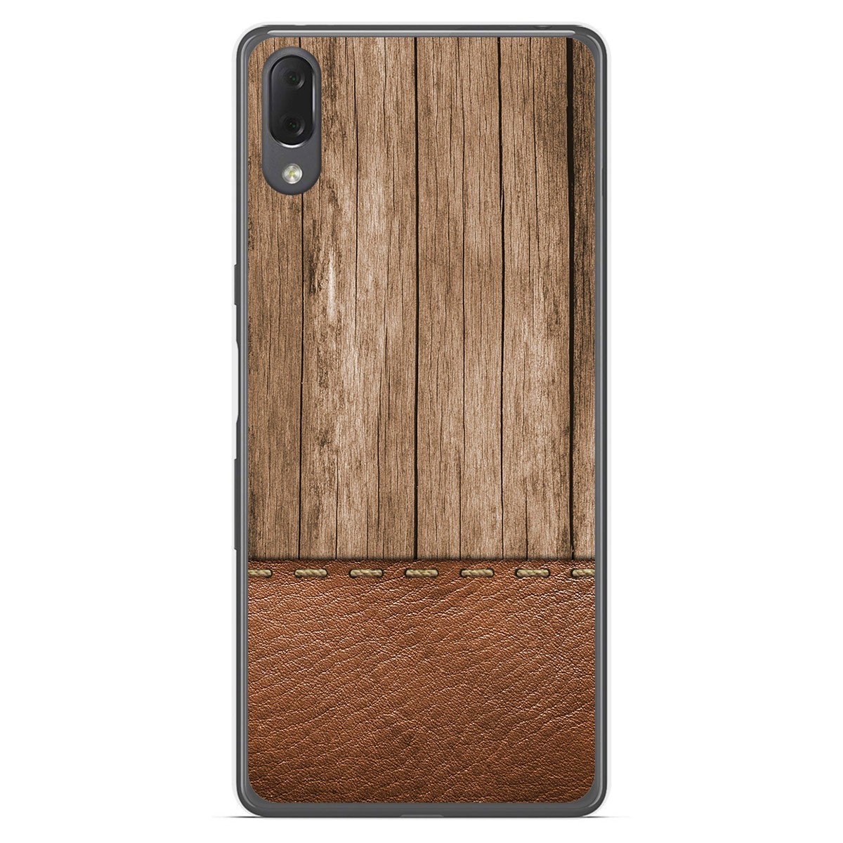 Funda Gel Tpu para Sony Xperia L3 diseño Madera 09 Dibujos
