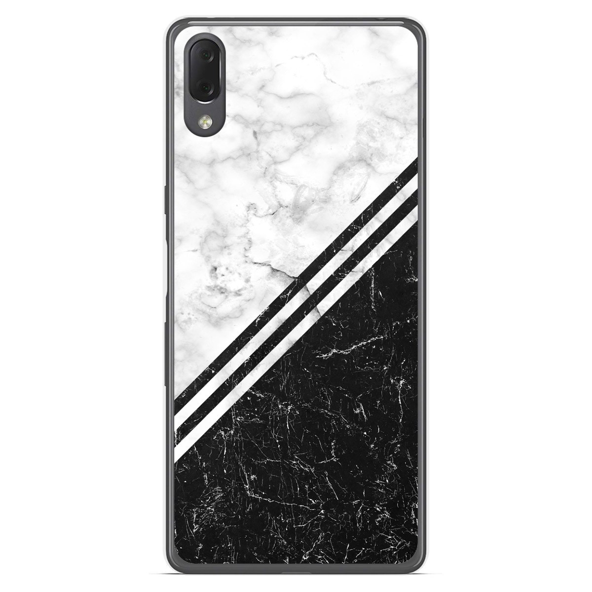 Funda Gel Tpu para Sony Xperia L3 diseño Mármol 01 Dibujos