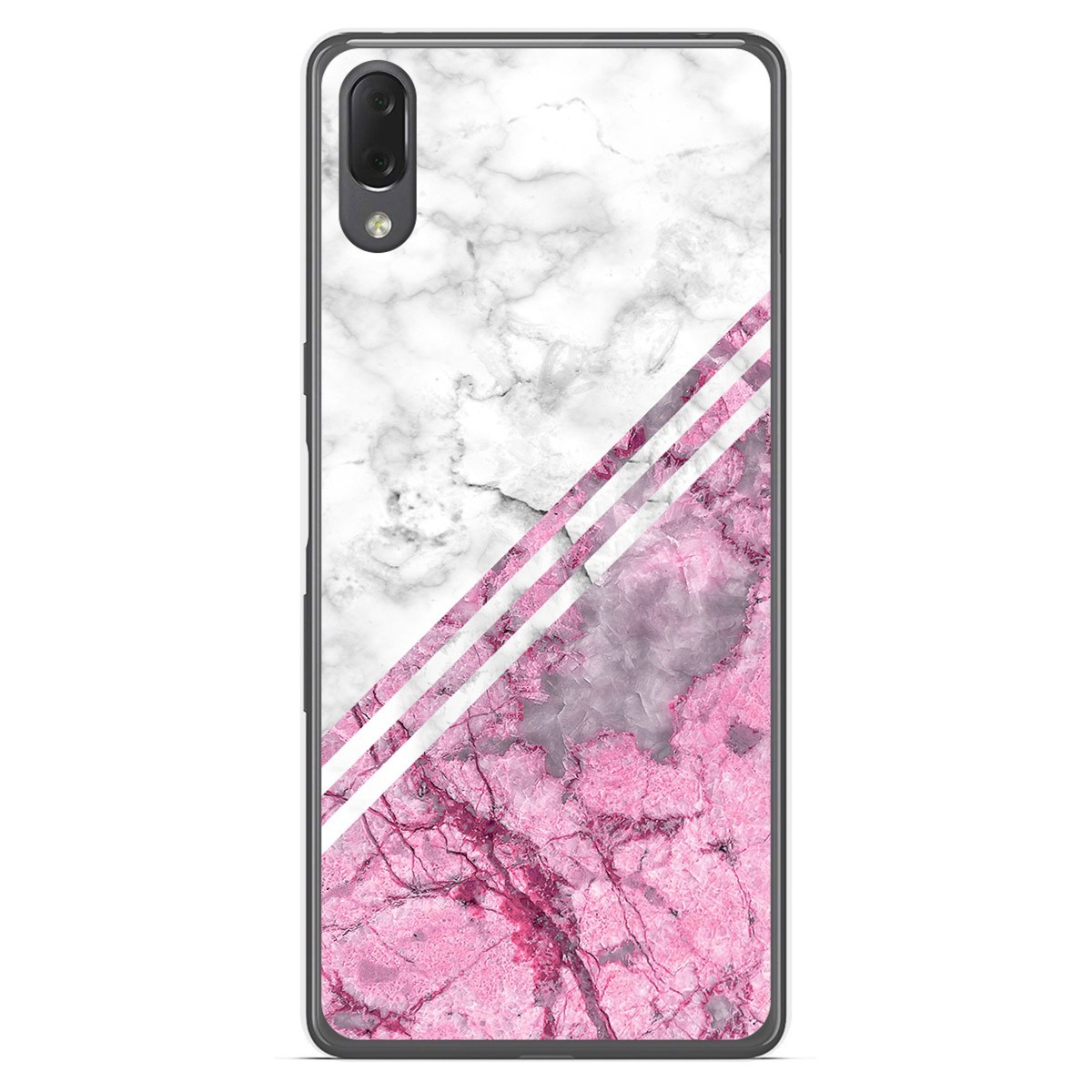 Funda Gel Tpu para Sony Xperia L3 diseño Mármol 03 Dibujos