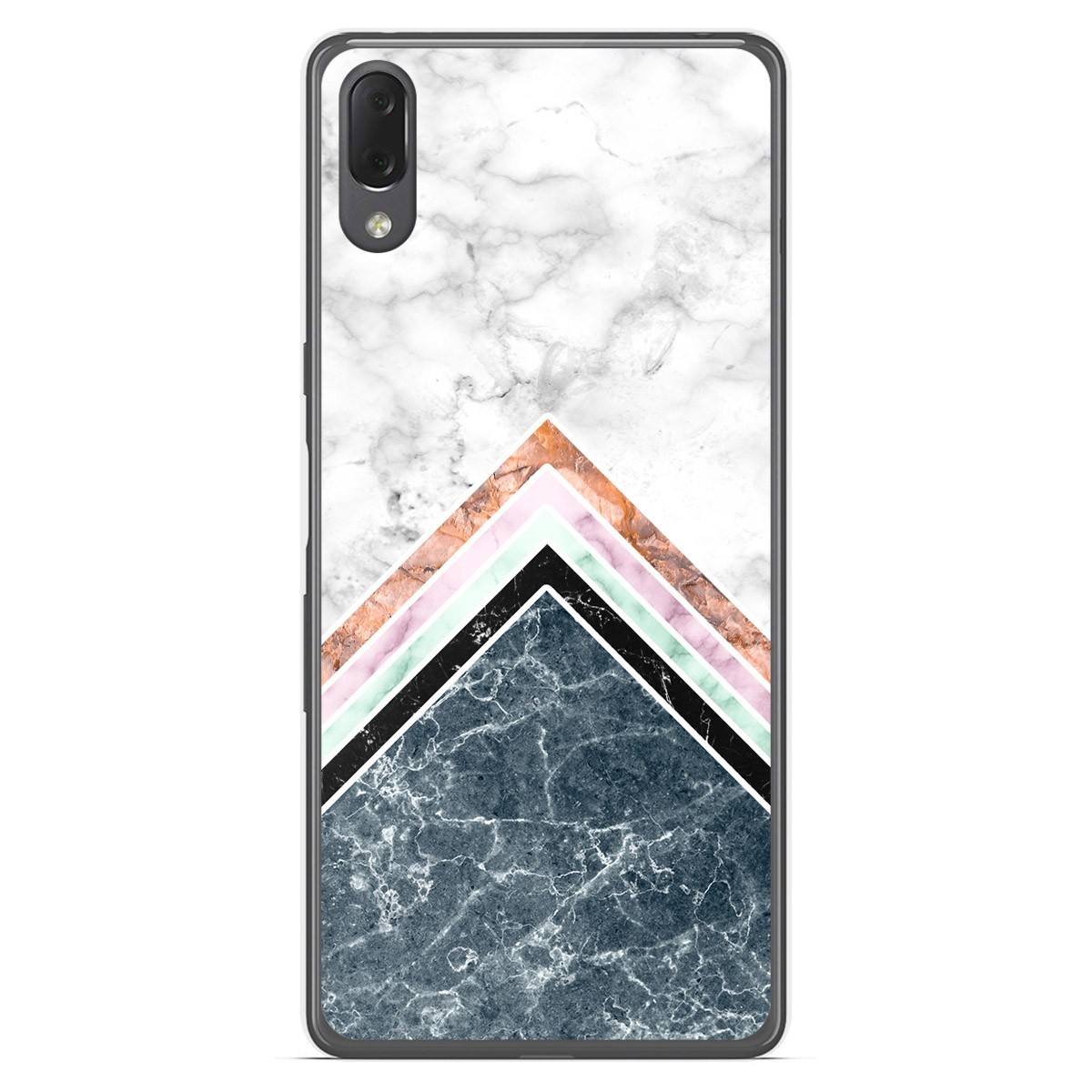 Funda Gel Tpu para Sony Xperia L3 diseño Mármol 05 Dibujos