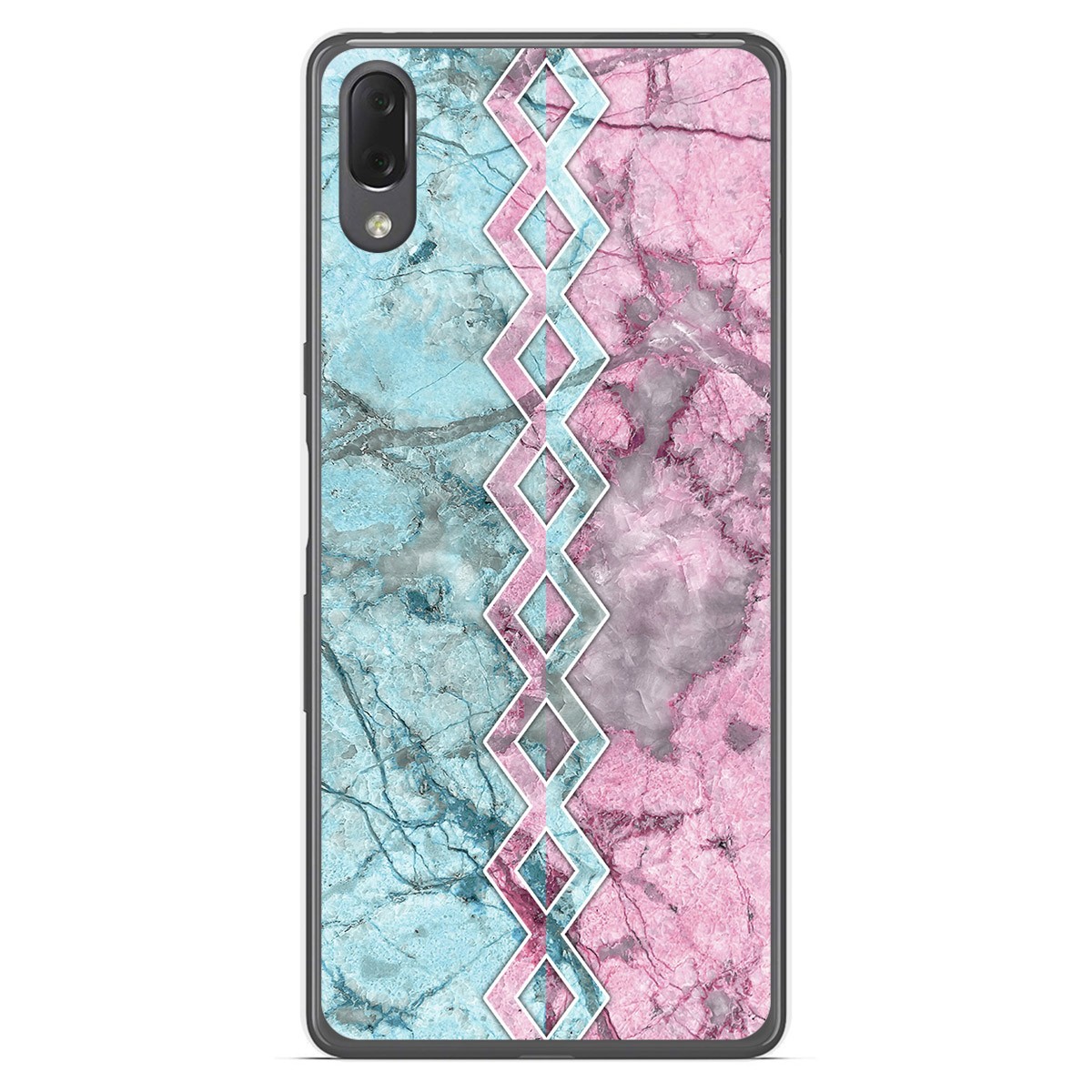 Funda Gel Tpu para Sony Xperia L3 diseño Mármol 08 Dibujos