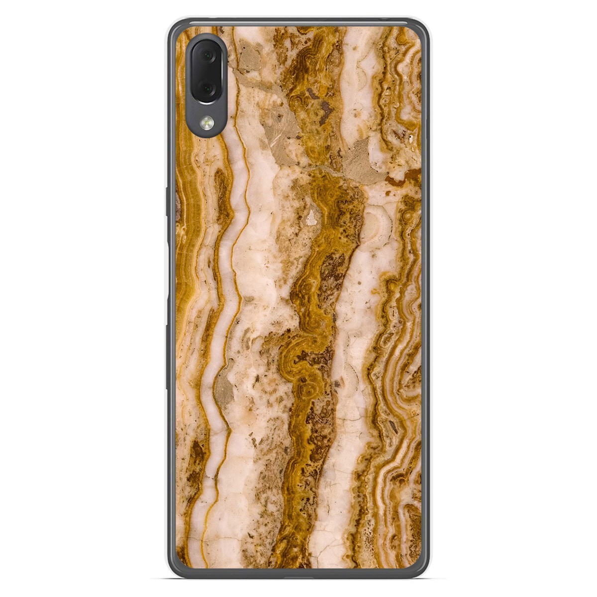 Funda Gel Tpu para Sony Xperia L3 diseño Mármol 10 Dibujos