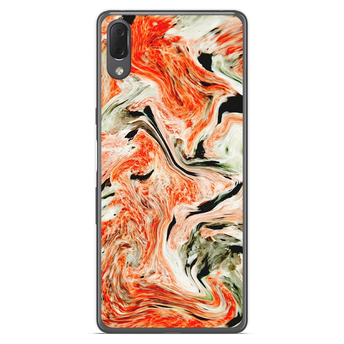 Funda Gel Tpu para Sony Xperia L3 diseño Mármol 12 Dibujos