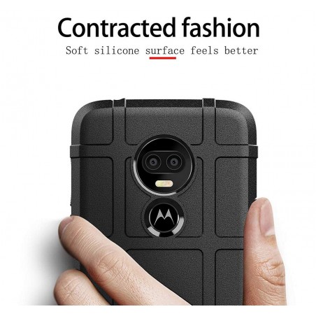 Funda Armor Rugged Shield Antigolpes para Motorola Moto G7 / G7 Plus color Negra