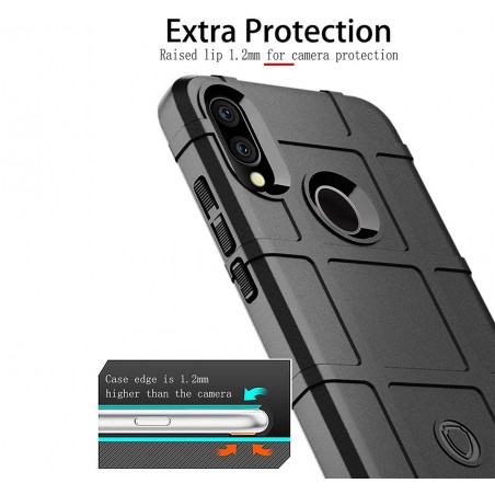 Funda Armor Rugged Shield Antigolpes para Xiaomi Redmi 7 color Negra