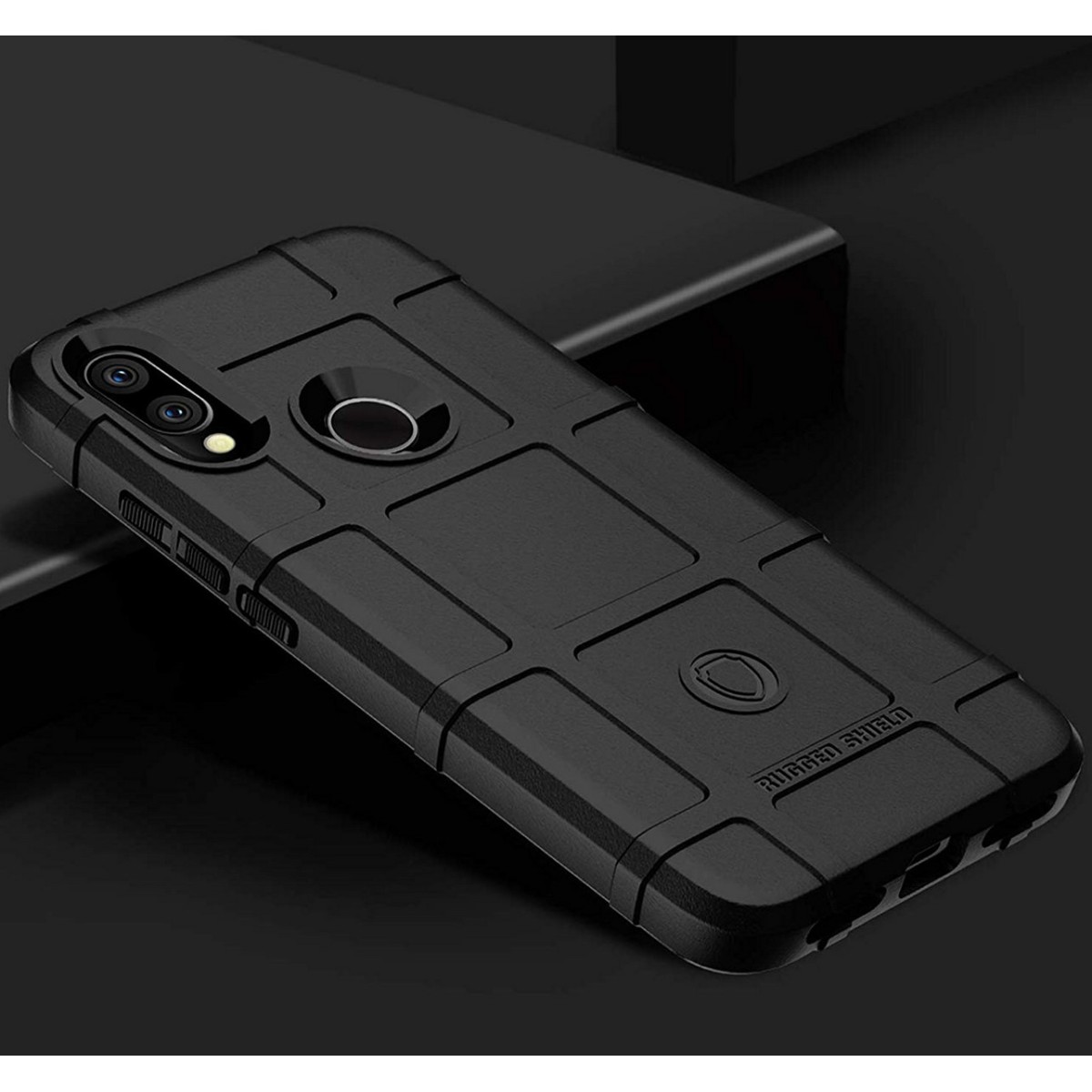 Funda Armor Rugged Shield Antigolpes para Xiaomi Redmi 7 color Negra