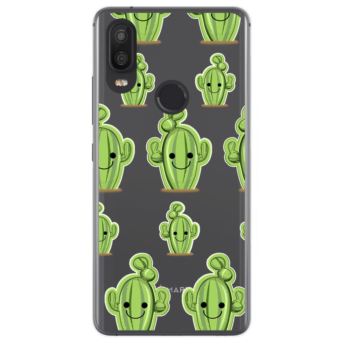 Funda Gel Transparente para VSmart Active 1 diseño Cactus Dibujos