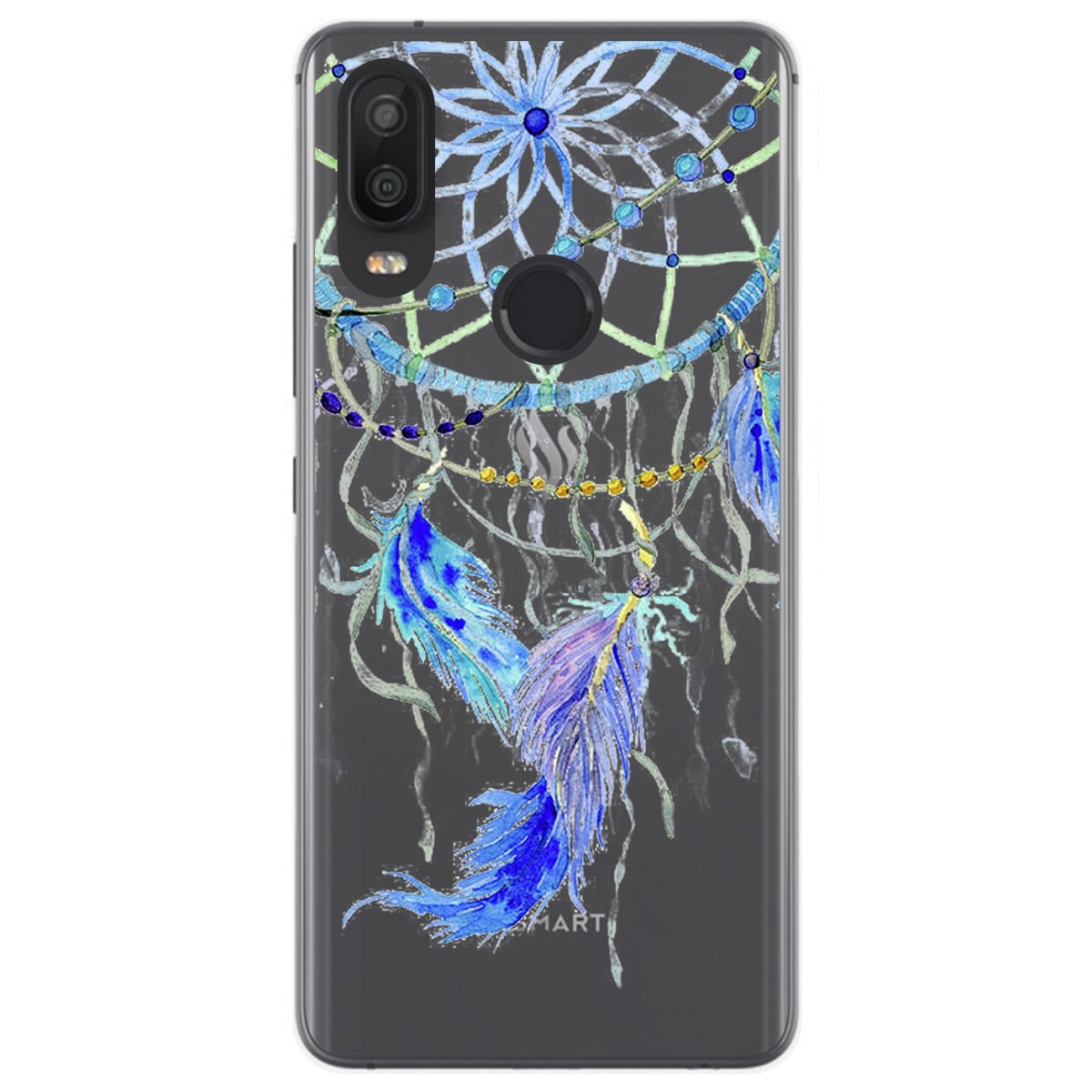 Funda Gel Transparente para VSmart Active 1 diseño Plumas Dibujos