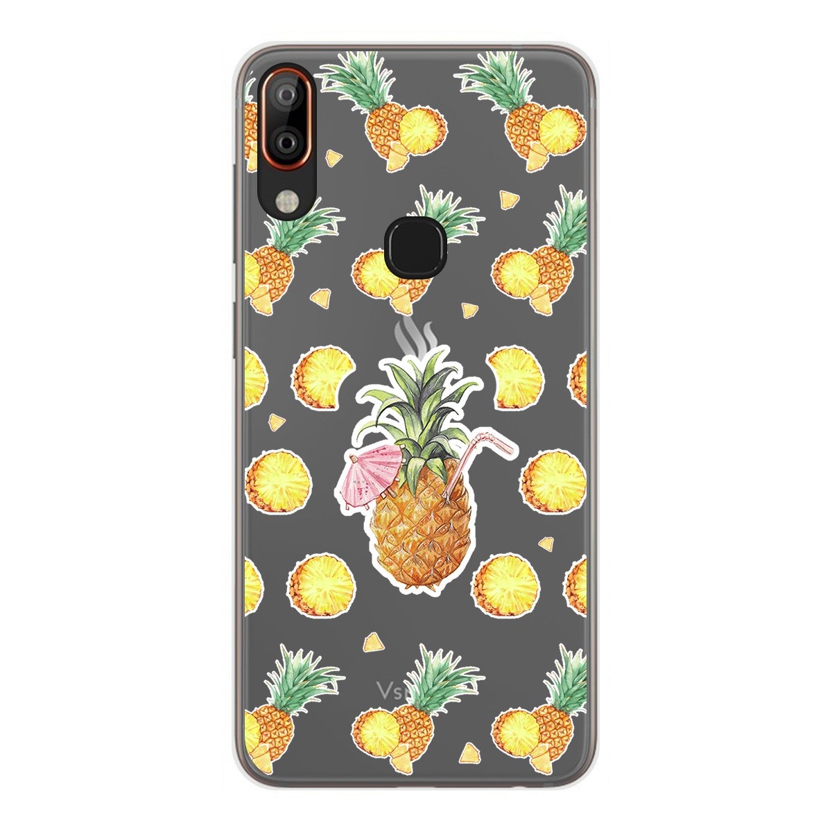 Funda Gel Transparente para Vsmart Active 1+ Plus diseño Piña Dibujos