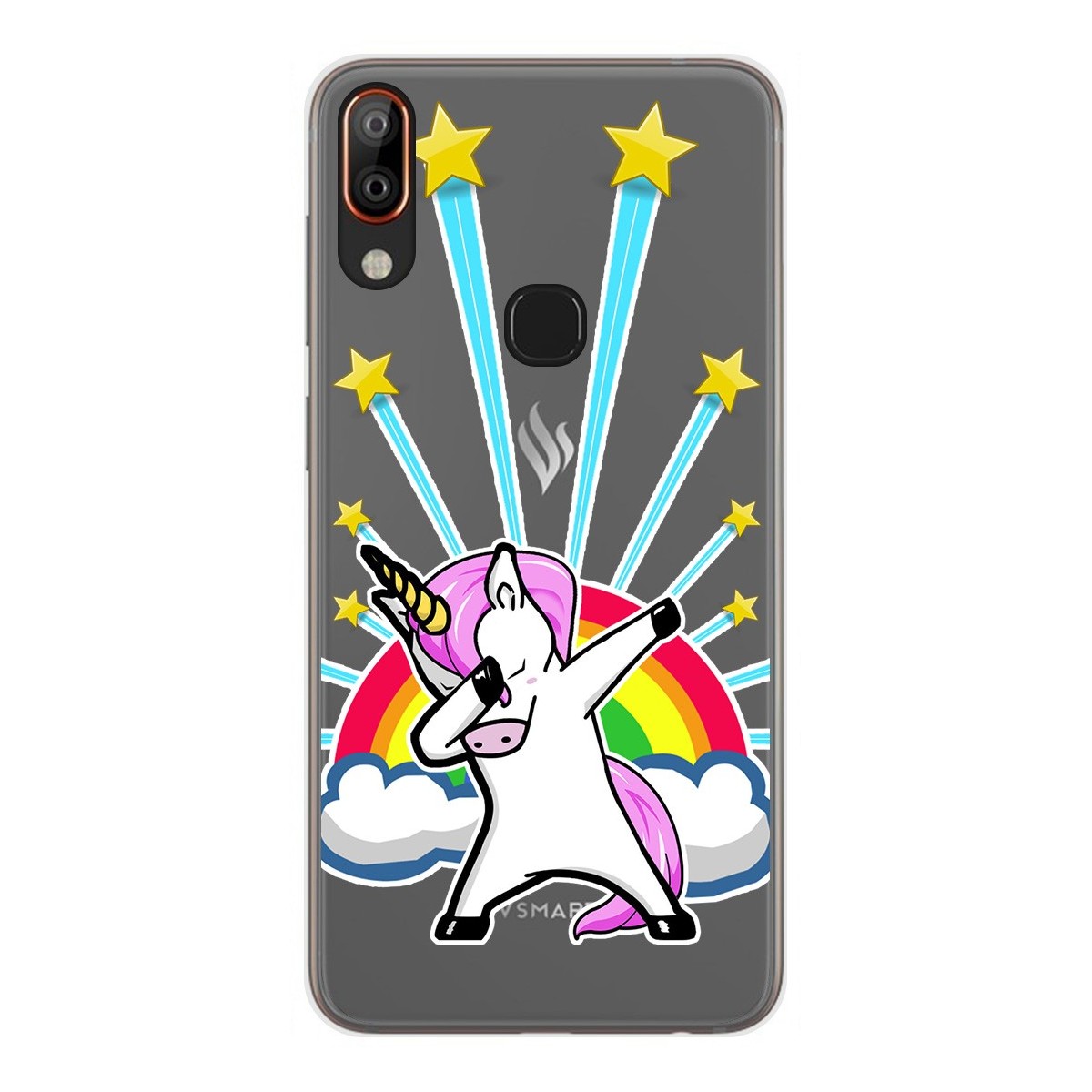Funda Gel Transparente para Vsmart Active 1+ Plus diseño Unicornio Dibujos