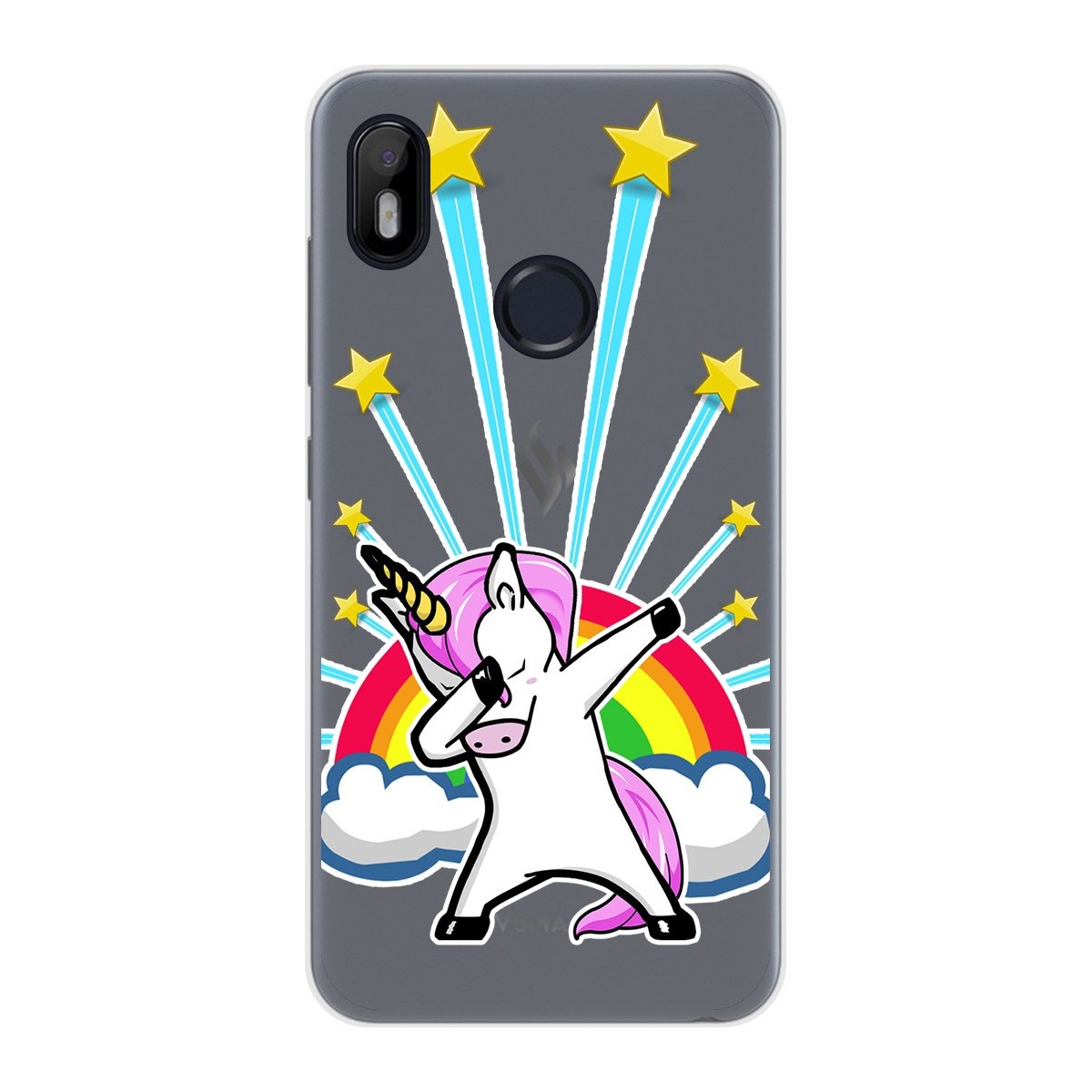 Funda Gel Transparente para VSmart Joy 1 diseño Unicornio Dibujos