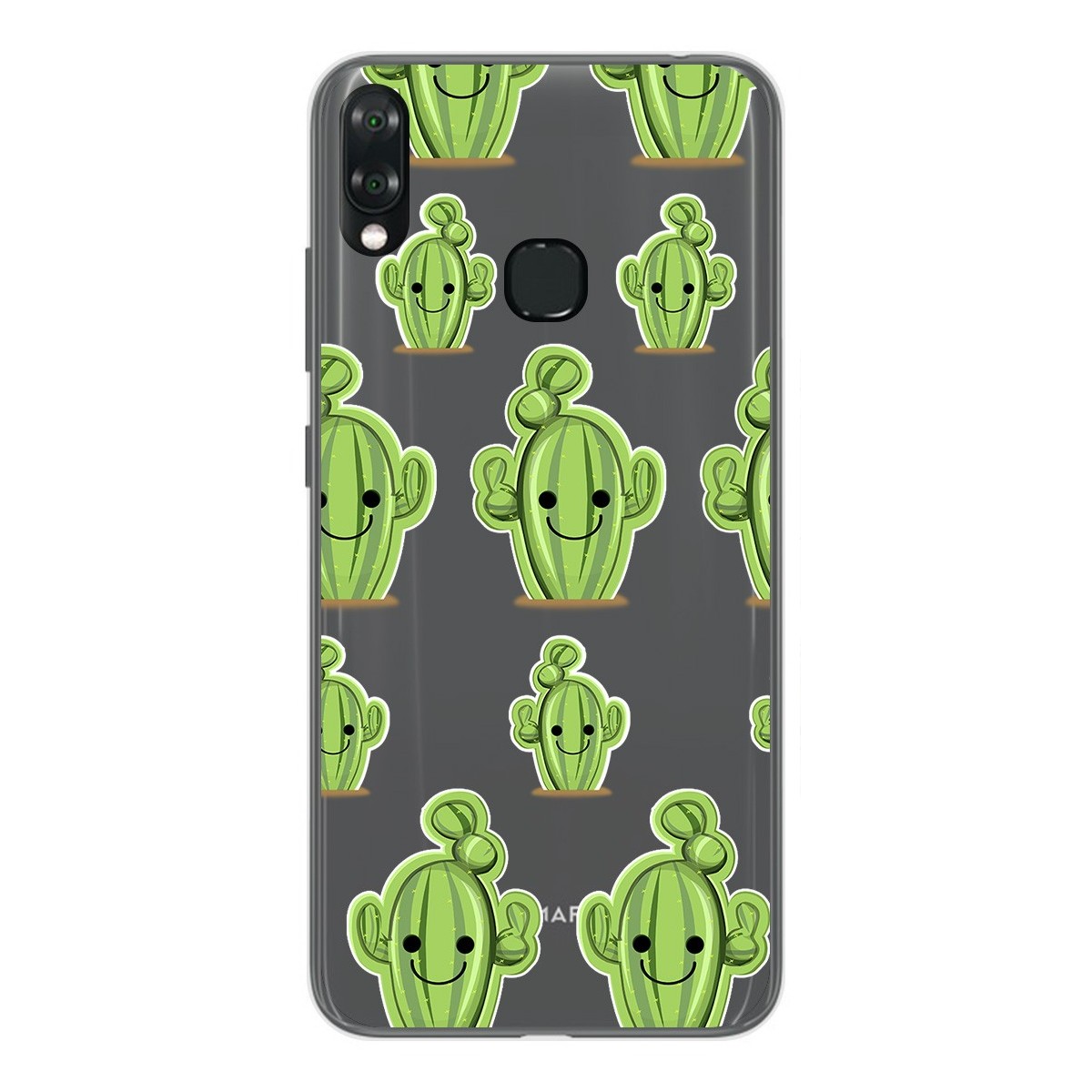 Funda Gel Transparente para Vsmart Joy 1+ Plus diseño Cactus Dibujos