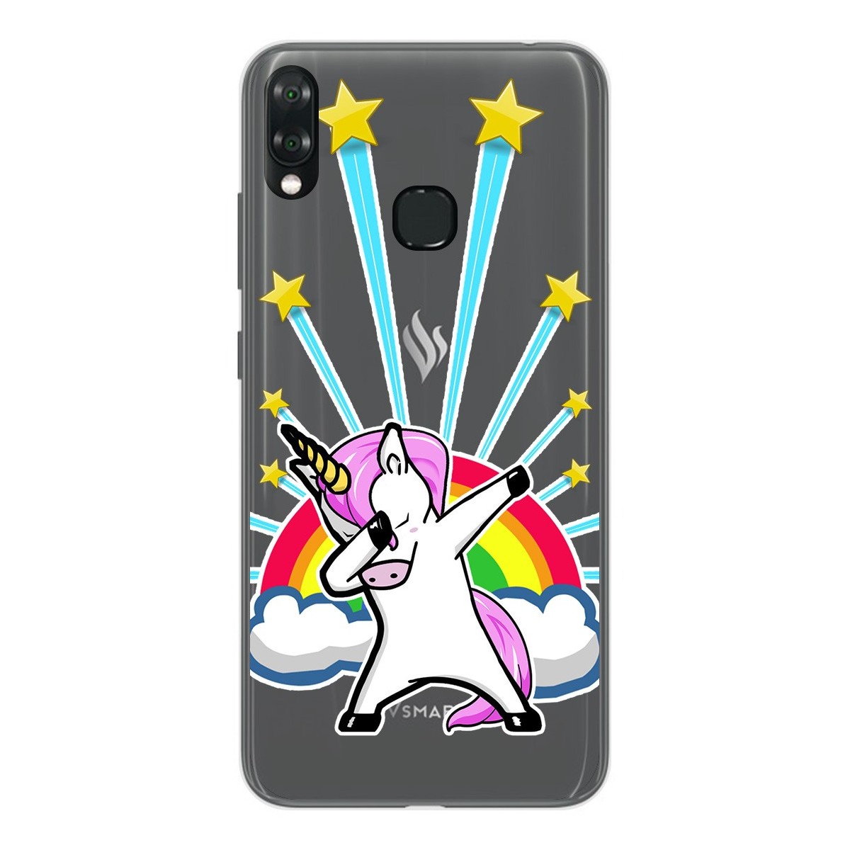 Funda Gel Transparente para Vsmart Joy 1+ Plus diseño Unicornio Dibujos