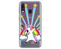 Funda Gel Transparente para Samsung Galaxy A40 diseño Unicornio Dibujos