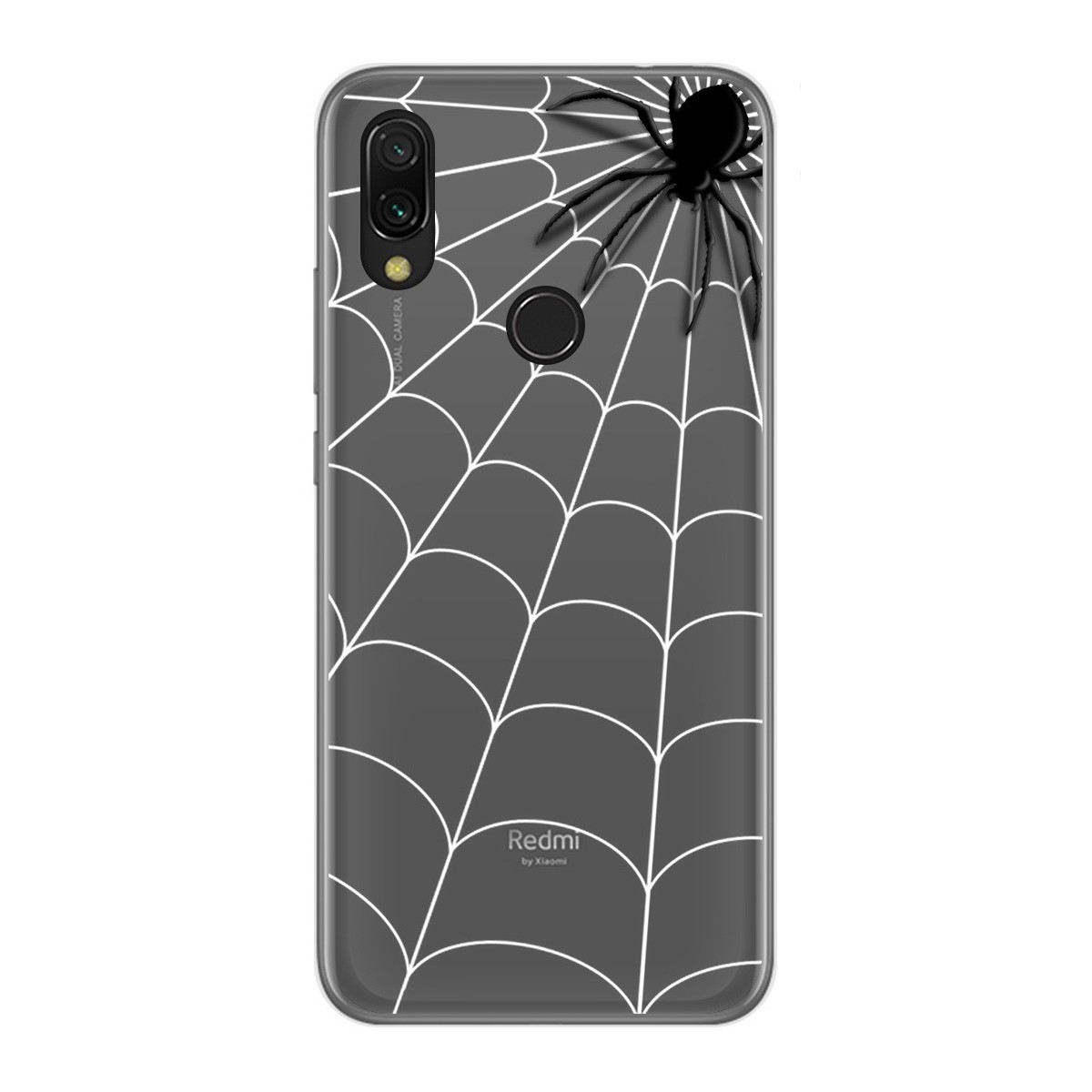 Funda Gel Transparente para Xiaomi Redmi 7 diseño Araña Dibujos