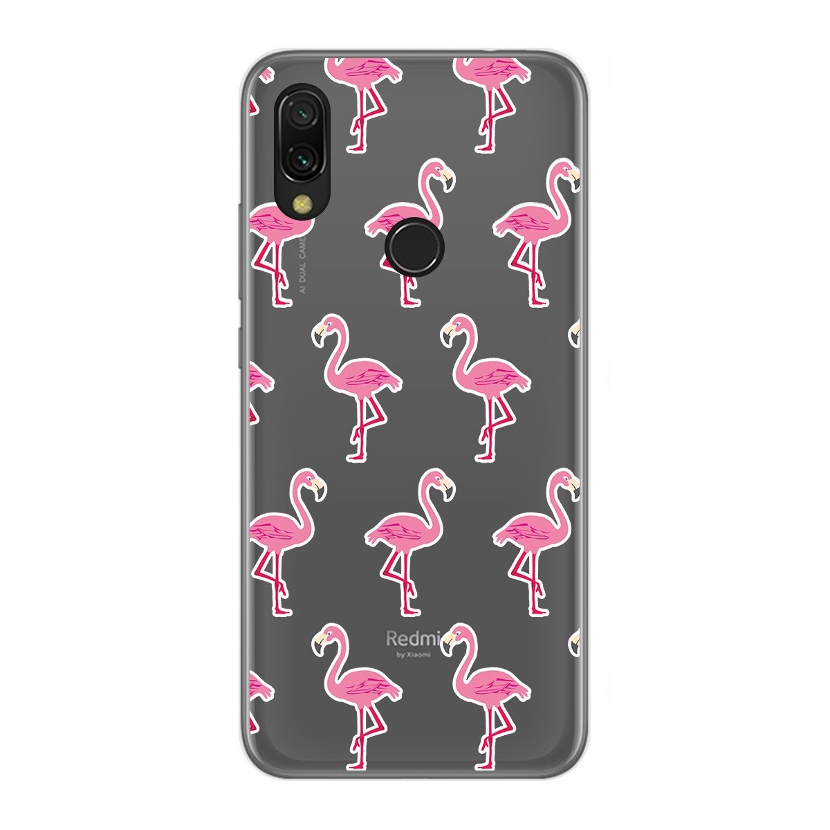 Funda Gel Transparente para Xiaomi Redmi 7 diseño Flamenco Dibujos