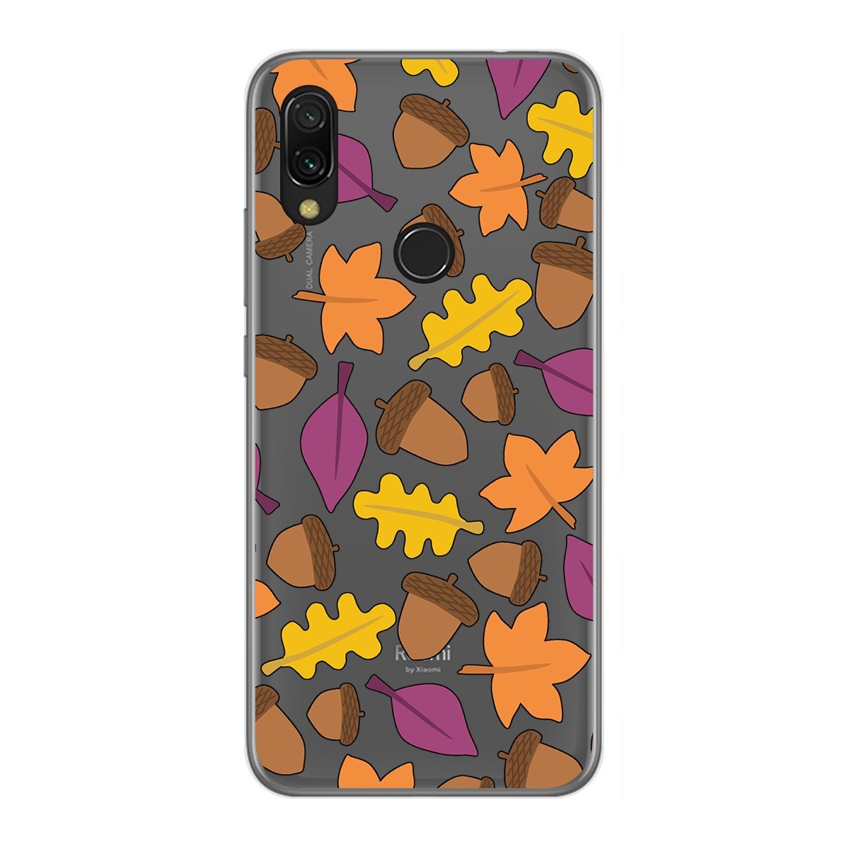 Funda Gel Transparente para Xiaomi Redmi 7 diseño Otoño Dibujos