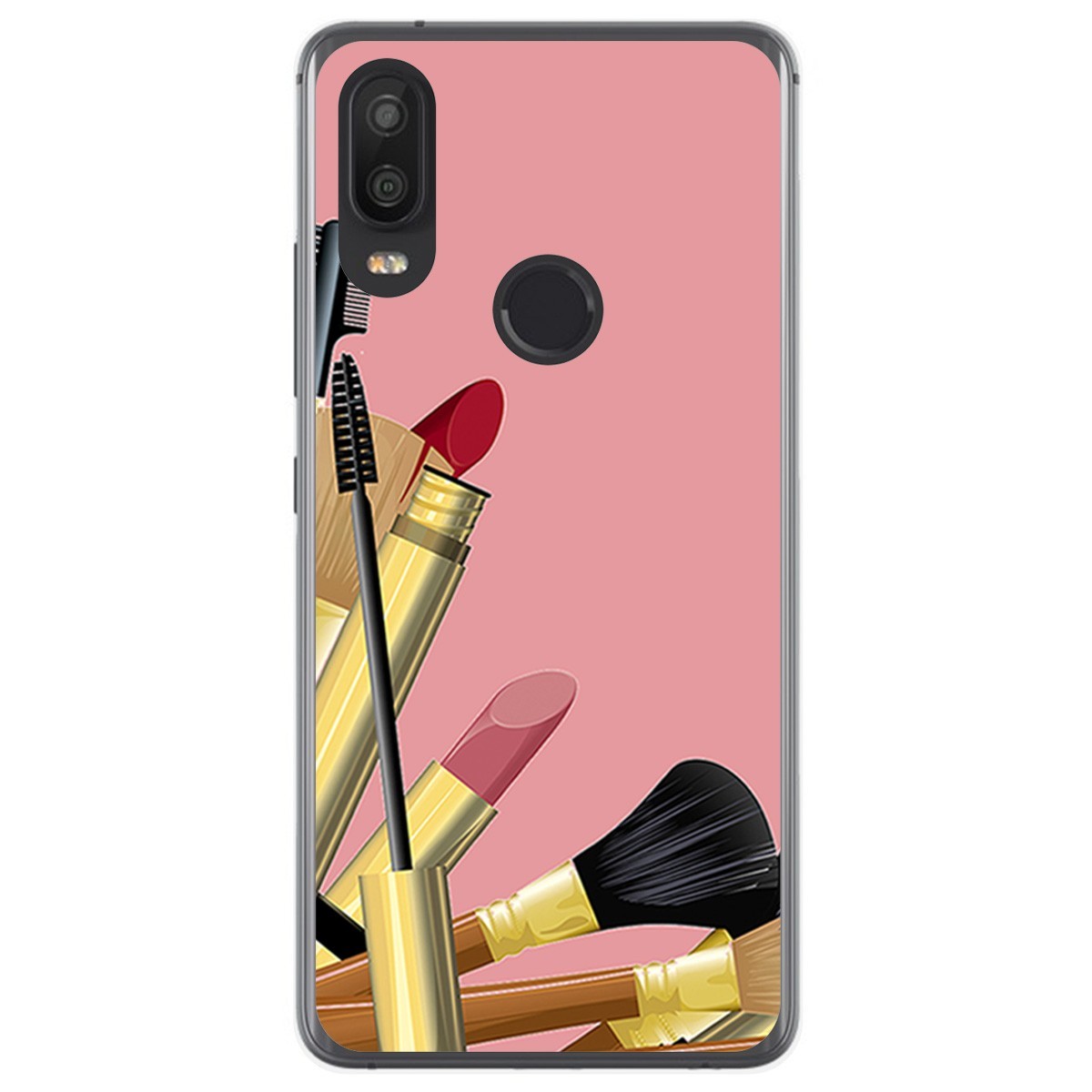 Funda Gel Tpu para VSmart Active 1 diseño Brochas Dibujos