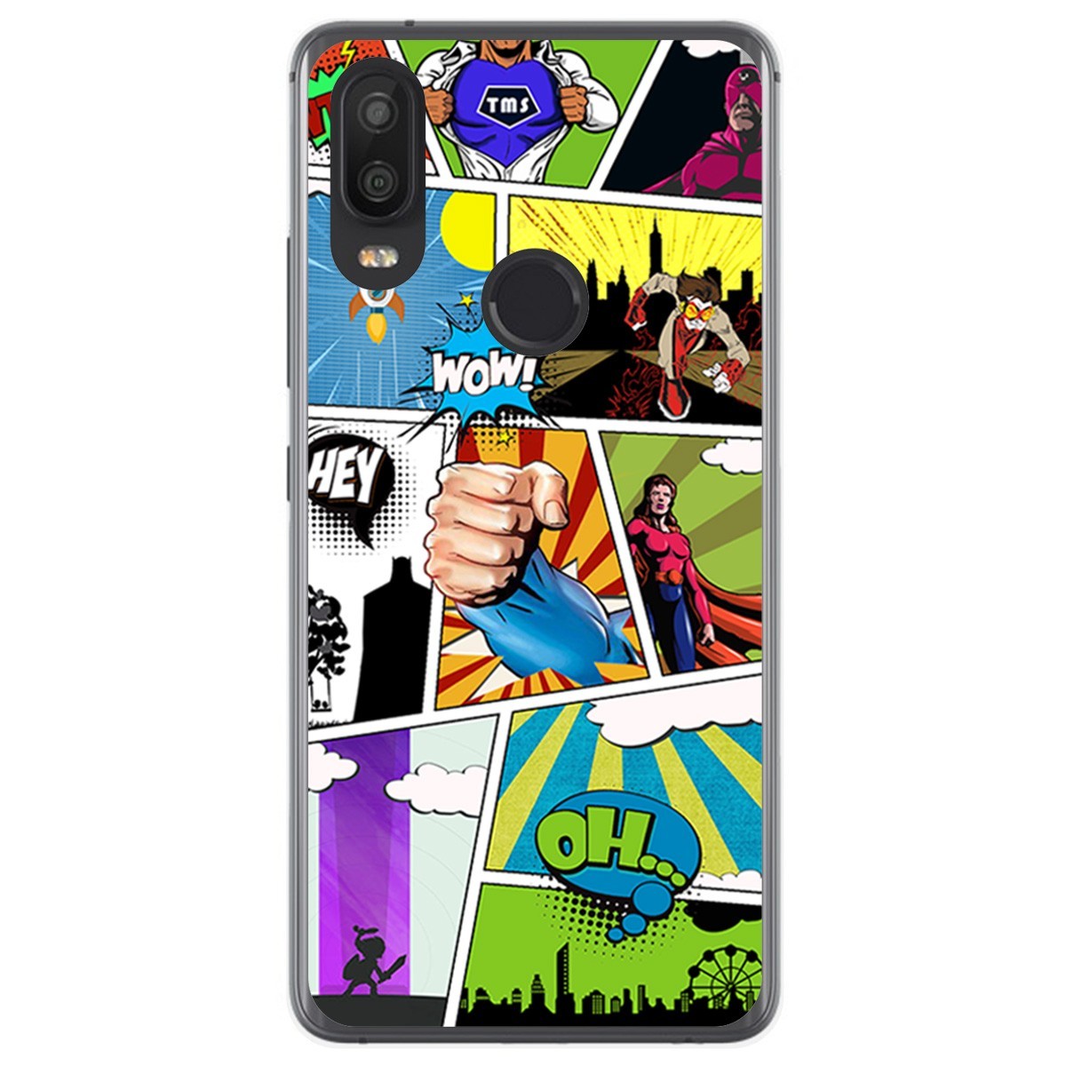 Funda Gel Tpu para VSmart Active 1 diseño Comic Dibujos