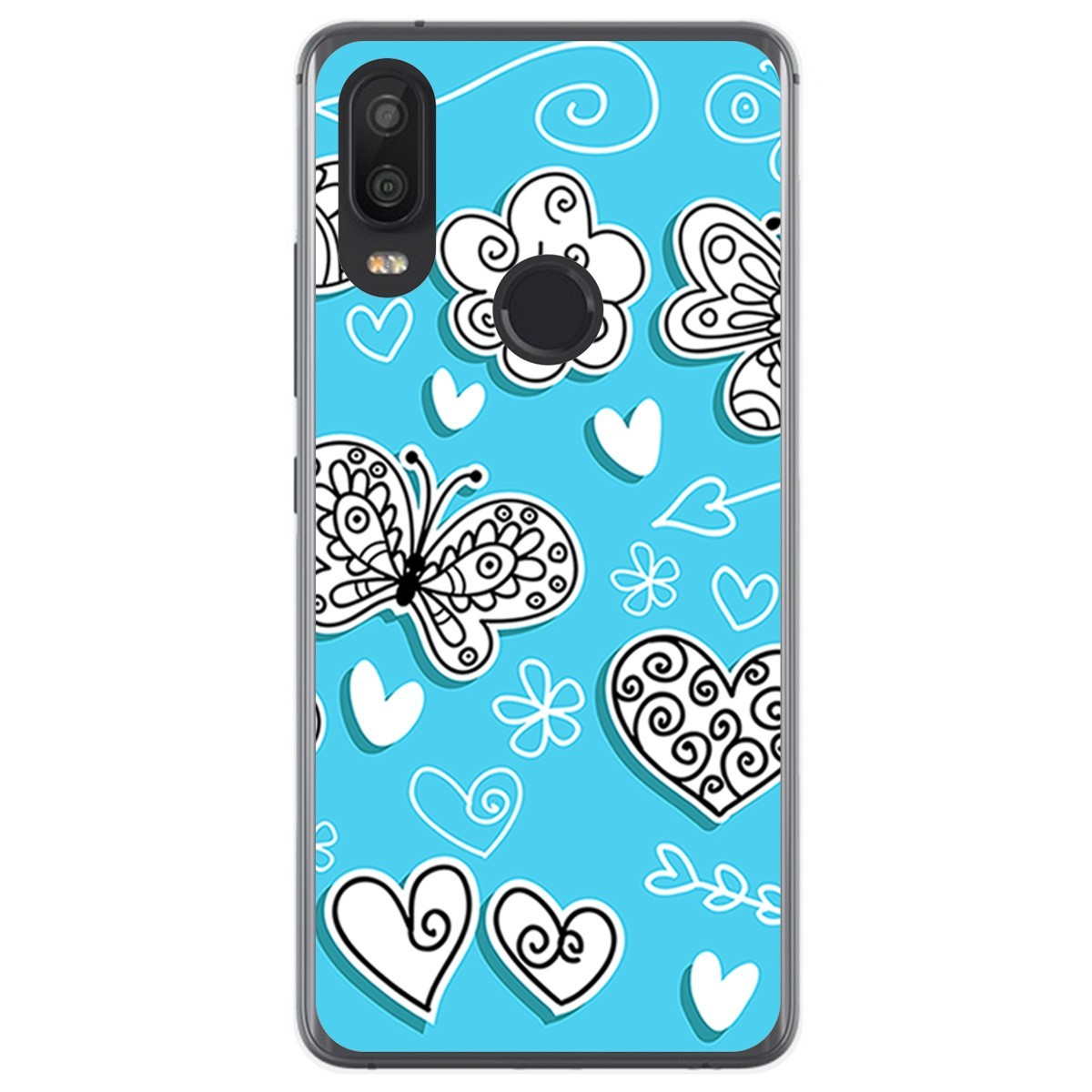 Funda Gel Tpu para VSmart Active 1 diseño Mariposas Dibujos