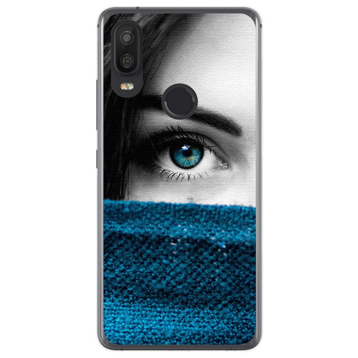 Funda Gel Tpu para VSmart Active 1 diseño Ojo Dibujos