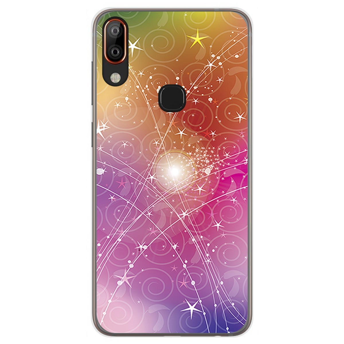 Funda Gel Tpu para Vsmart Active 1+ Plus diseño Abstracto Dibujos