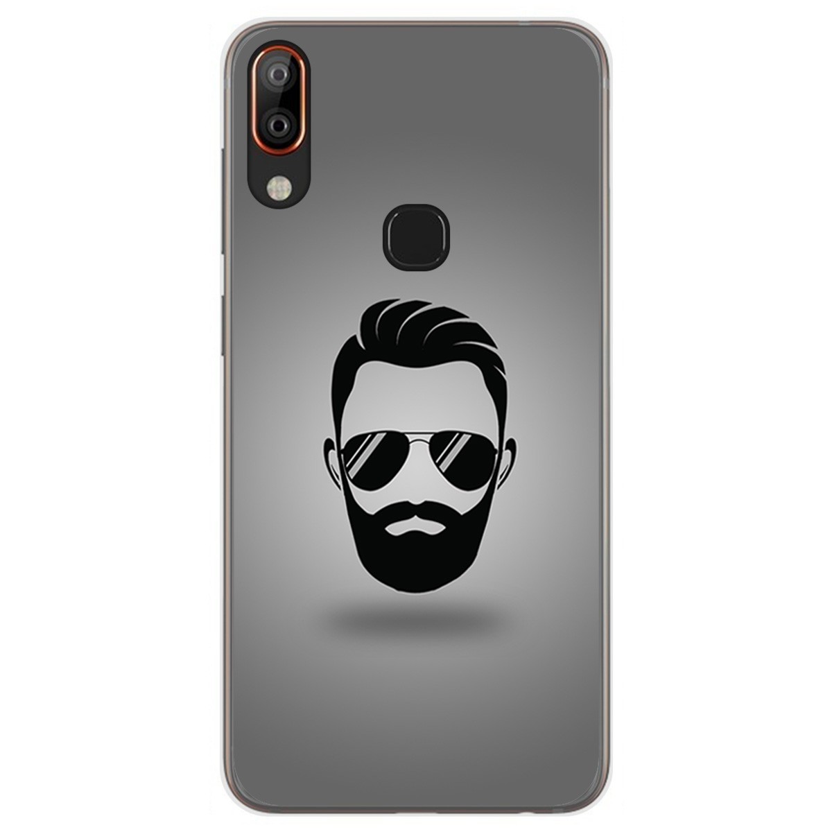 Funda Gel Tpu para Vsmart Active 1+ Plus diseño Barba Dibujos