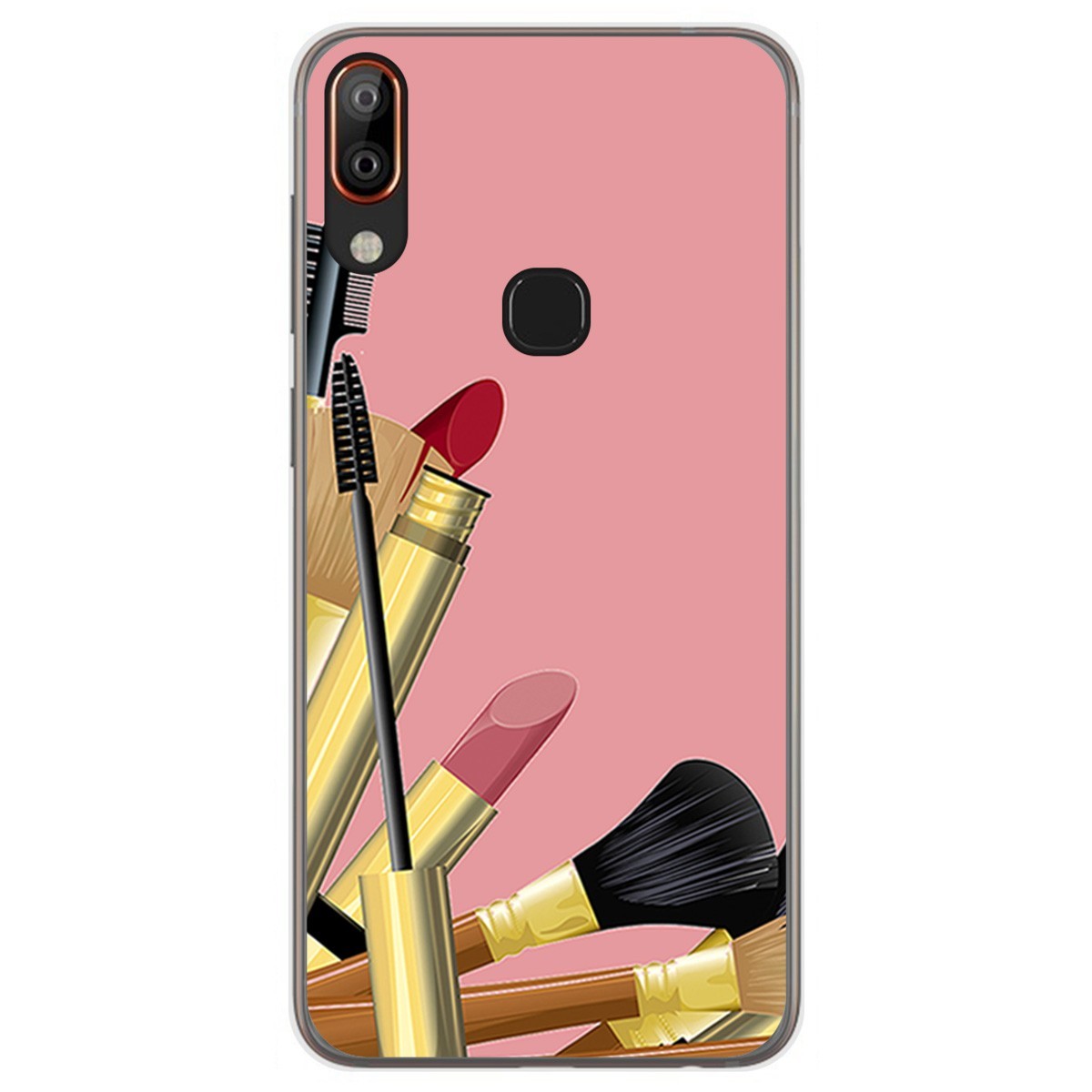 Funda Gel Tpu para Vsmart Active 1+ Plus diseño Brochas Dibujos