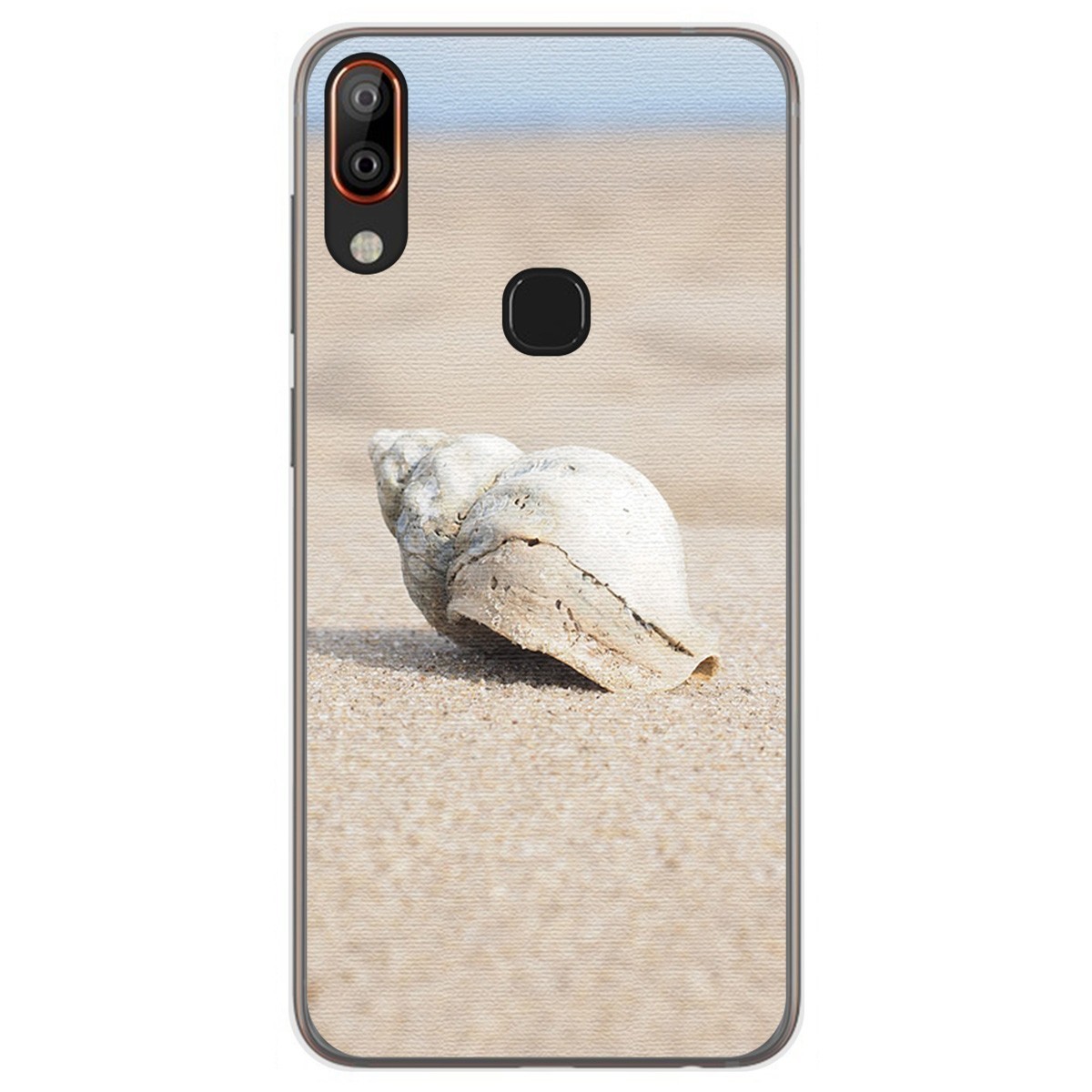 Funda Gel Tpu para Vsmart Active 1+ Plus diseño Concha Dibujos