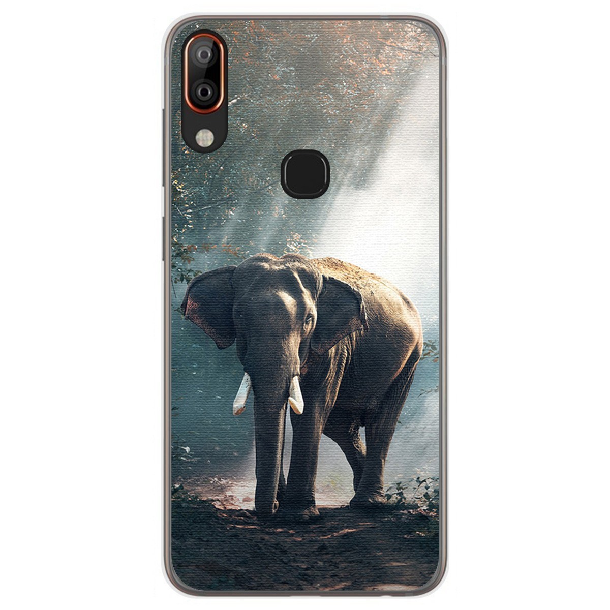 Funda Gel Tpu para Vsmart Active 1+ Plus diseño Elefante Dibujos