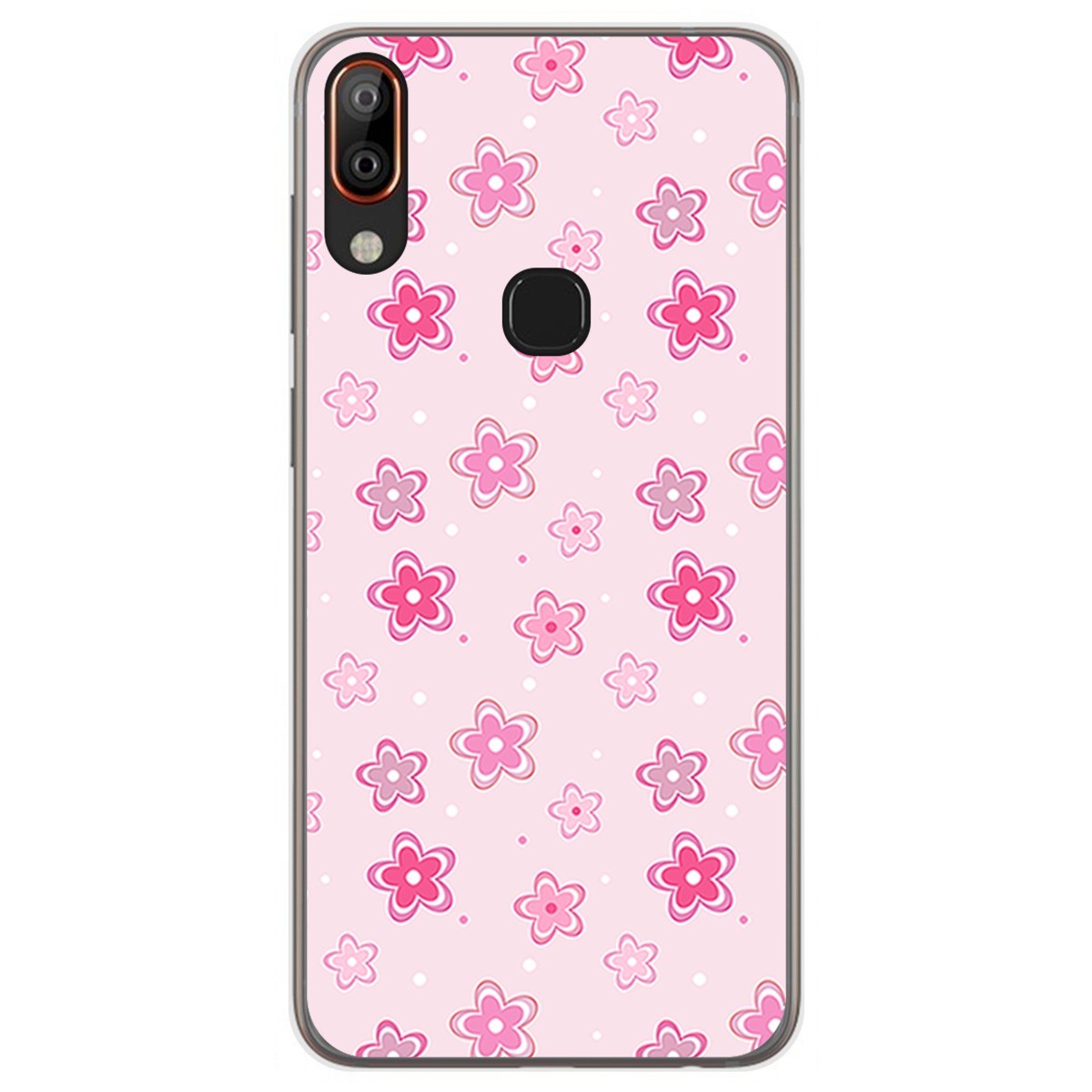 Funda Gel Tpu para Vsmart Active 1+ Plus diseño Flores Dibujos