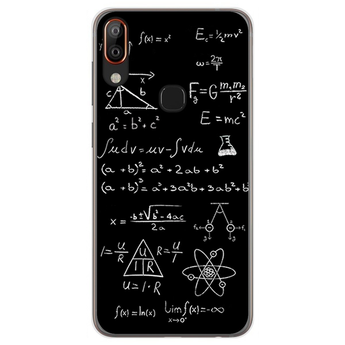 Funda Gel Tpu para Vsmart Active 1+ Plus diseño Formulas Dibujos
